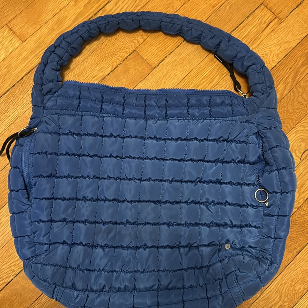 free people quilted carryall bag *electric blue**